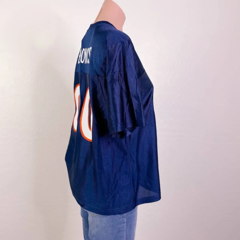 Denver Broncos NFL Team Apparel Womens Navy V-Neck 00 Short Sleeve Jerse… - Picture 4 of 7